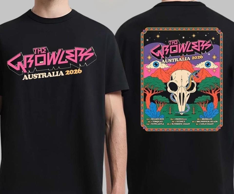 The Growlers Australia 2026 Tour Unisex 100% Cotton Shirt MC1469 Unisex T-Shirt XXXXL