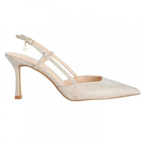 Dune London Womens/Ladies Composure Metallic Sling Back Party Stiletto Heel Pumps