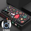 Christmas Snowman Magnetic Case For Samsung Galaxy S21 S24 FE S24 S23 S22 Ultra Plus For Magsafe Wireless Charge Lanyard Cover