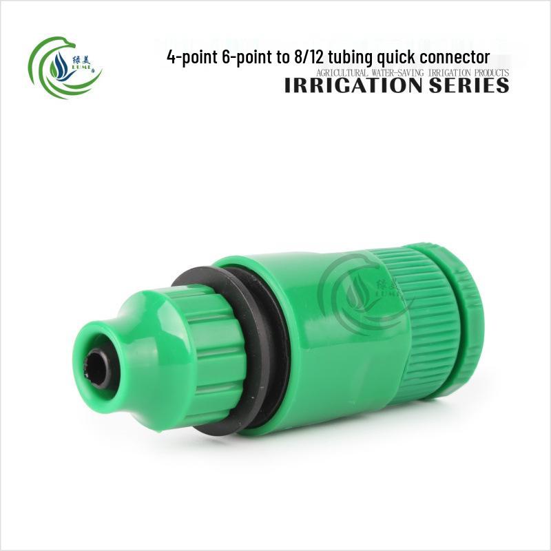 Quick Connector Water Pipe for Automatic Irrigation: 4-12mm Tubing Adapter Pacifier