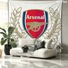 Arsenal F Custom Name Wall Tapestry Aesthetic Wall Hanging Printed Fabric Blanket Decorative Tapestries for Bedroom Living Room Home Decor