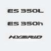 3D Chrome Glossy Black ABS Letters ES200 ES250 ES260 ES300 ES350 ES300h ES350h HYBRID Emblem For Lexus Car Trunk Logo Sticker