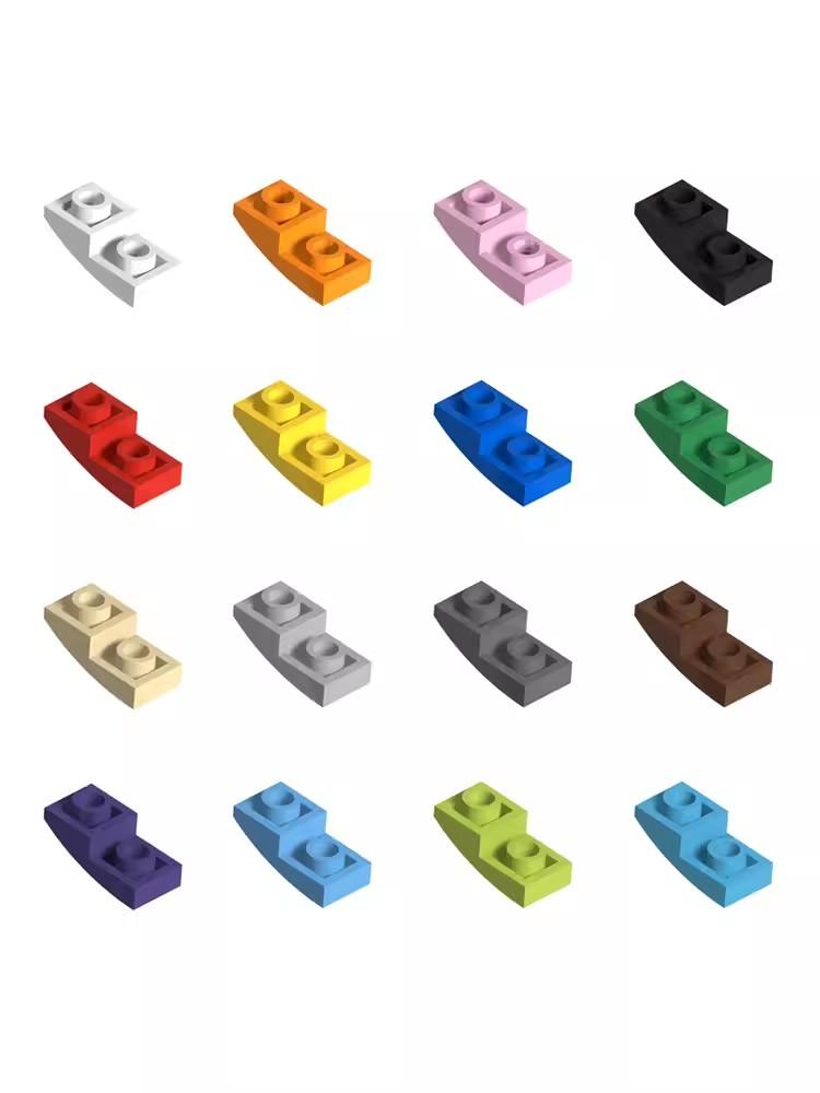

50pcs MOC Assembles Particles 24201 Slope Curved 2 x 1 Inverted Construction Blocks DIY Model Instructive Brain Toy High-Tech Spare -A8037