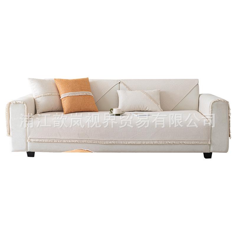 Sofa Cushion Four Seasons Universal Light Luxury Style Living Room Chenille Non-Slip Seat Cushion High-End Sofa Cover Cloth Towel