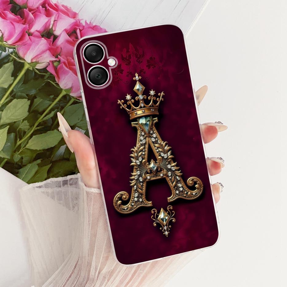 For Samsung Galaxy A06 Case SM-A065F New Letters Name Painted Cover Soft Slim Phone Case For Samsung A06 A 07 Galaxy A07 4G Bags