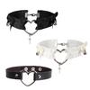 Women Choker Gothic Punk Style Sexy Elastic Bells Cosplay Bondage Lace Heart Bowknot Cross Leg Ring Garter Belt Jewelry for Daily Wear