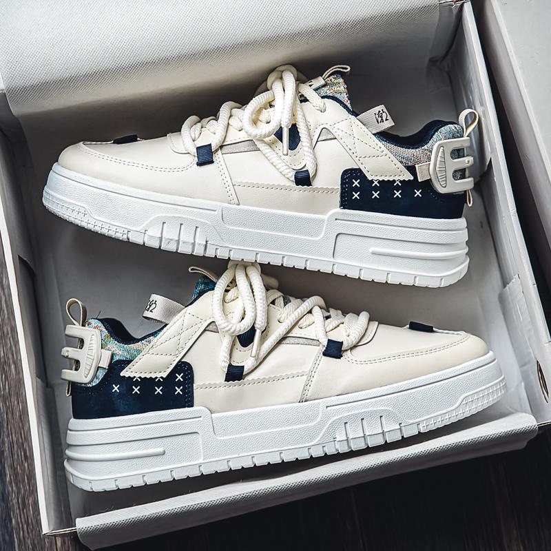 New autumn breathable niche thick-soled heightening casual board shoes sports trendy shoes