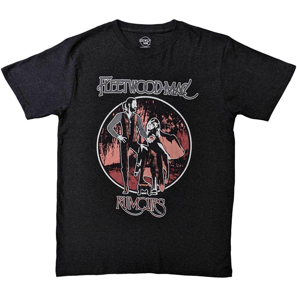 Official Fleetwood Mac Rumours Mens Vintage Charcoal Grey T Shirt Fleetwood Mac
