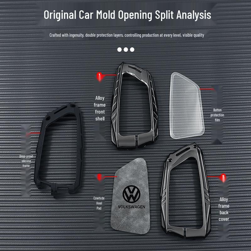 2025 m. Volkswagen Tiguan L Pro raktų dėklas 330 Longyao Edition modeliui - Apsauginis apvalkalas su sagtimi vyrams ir moterims