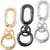 Metal Double Opening Swivel Spring Snap Hooks 2/10Pcs Durable Clasp Clips for DIY Craft Pet Leash Camping Supplies