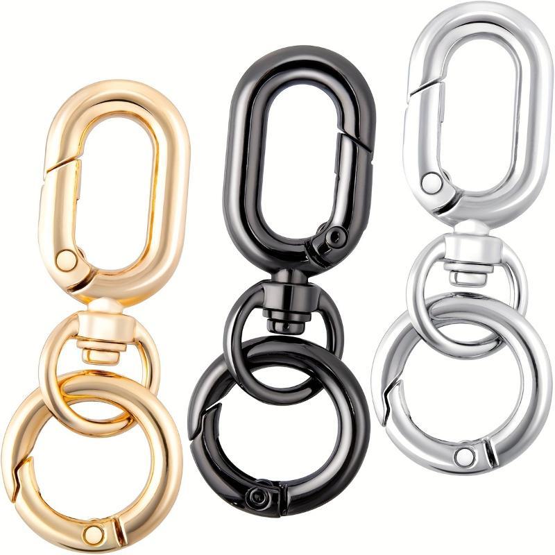 Metal Double Opening Swivel Spring Snap Hooks 2/10Pcs Durable Clasp Clips for DIY Craft Pet Leash Camping Supplies