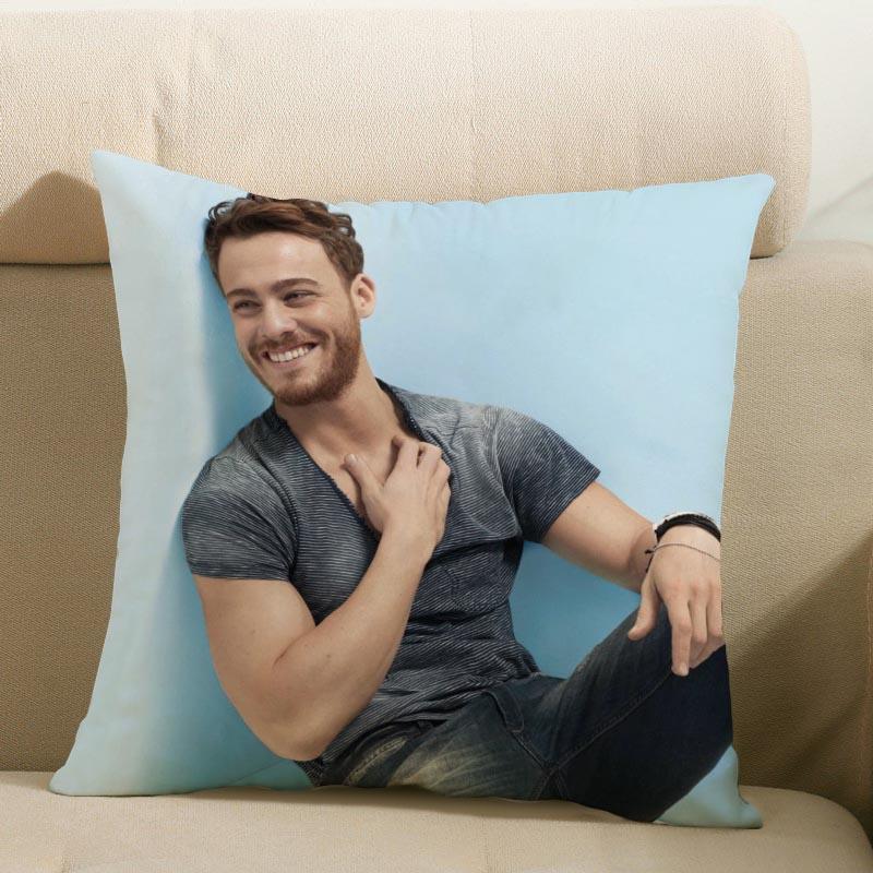 Yeni Gelen Kerem Bursin Yastık Kılıfı Yatak Odası Ev Dekoratif Yastık Kılıfı Kare Fermuarlı Yastık Kılıfları Saten Yumuşak Solmaz