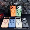 Magnetic Frosted Color-block Phone Case for iPhone 17 Pro Max - Full Coverage Drop Protection Cover