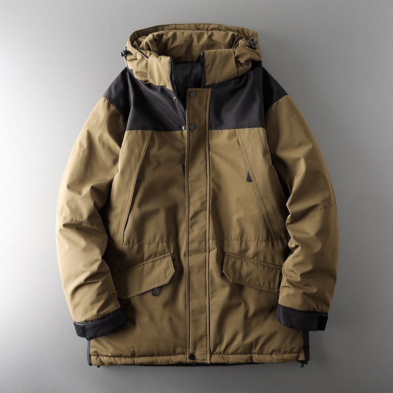 Original Tail Single Winter Thickened Mechanical Style Export Cotton-Padded Coat Army Green XL
