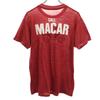 Vintage 70s 80s MACAR Short Sleeve Single Stitch T-shirt Wine-red Men's Used
