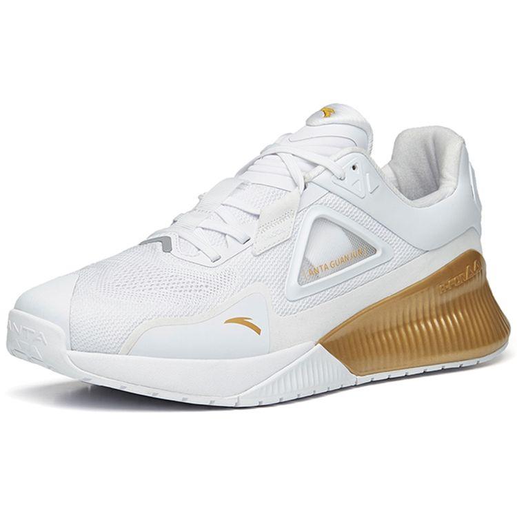 Anta Champion Sports Culture Shock Absorbing Non-Slip Wear-Resistant Breathable Impact-Resistant Low-Top Training Shoes Men sneaker White 112227701A-1
