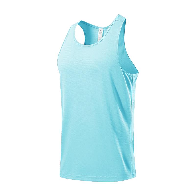 

Мужской быстросохнущий дышащий сетчатый жилет для бега и фитнеса L небесно-голубой