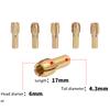 5Pack 10Pcs/Set 3.2/3.0/2.4/2.0/1.8/1.5/1.2/1.0/0.8/0.5mm Drill Brass Collet Rotary Tool For Electric Motor Shaft Drill Bit Tool