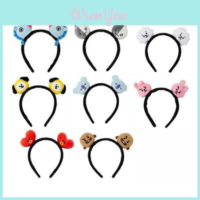 Bt21 Line Friends 3d Plush Headband For Women Soft And Comfortable Chimmy Ears Hair Hoop Band