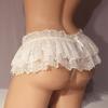 Women Briefs Lace Bow Sexy Pure Color Sweet G-string for Living Room
