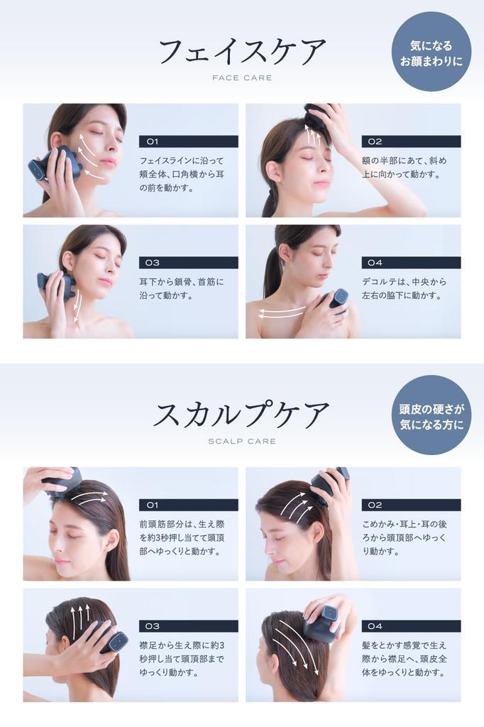 RELX EMS Head Impermeabile IPX7 da un'Estetista Giapponese Cuoio Capelluto Cuoio Capelluto Cura del Cuoio Capelluto Spa, [Azienda Progettista] Elettrodomestico, Spazzola, Cura, Regalo, (Nero opaco)
