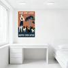 Vintage Und Sie Lebte Glücklich Bis An Ihr Lebensende Metallschild, Art Deco Stil Frau & Hunde Blechposter für Bar Heim Wanddekoration, Retro Metall