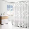Creative With Hooks Shower Curtain Waterproof Printing Window Fabric Polyester Bathtub Partition Curtain Bathroom Accessories