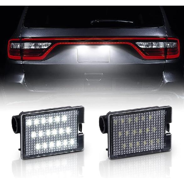 Gempro LED License Plate Lights Rear Tag Lamps For Dodge Durango 2014 2015 2016 2017 2018     Pickup Truck 2014-2021 Durango