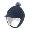 Autumn and winter new boys and girls outdoor windproof hats cute hairballs thickened arctic velvet children's ear hats warm snow hats
