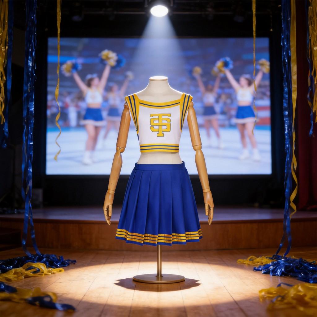 Taylor Swift Cheerleader Cosplay Costume For Anime And Gaming Events With Polyester Fabric