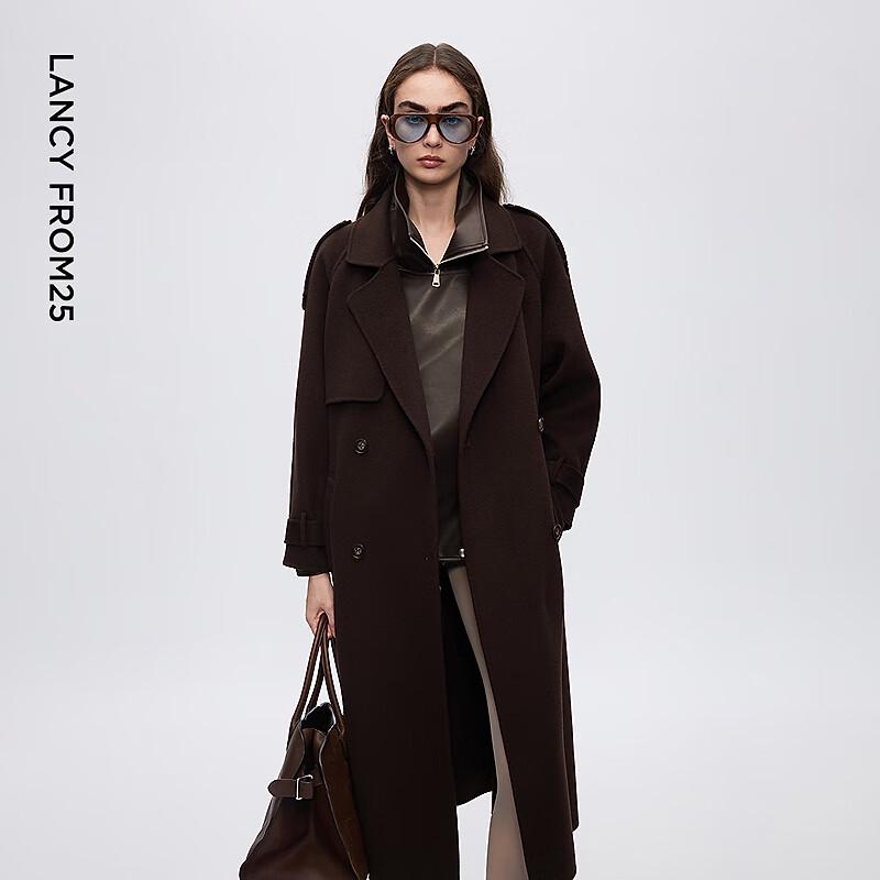 Langzi Retro Lapel Double-sided Wool Coat