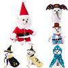 Funny Cosplay Pet Dog Cat Costume Christmas Cowboy Puppy Jumpsuit Coat Pumpkin Hat Magic Cape Halloween Costume Jumpsuit