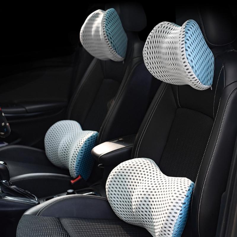 Back Support Pillow for Office and Car Seats 3D Curveds Lumbar Cushions with Washable Cover for Enhanceds Comfort