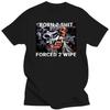 2024 Summer Tops Men Clothing The Born To Shit Forced  Wipe Shirt Streetwear  T Shirt