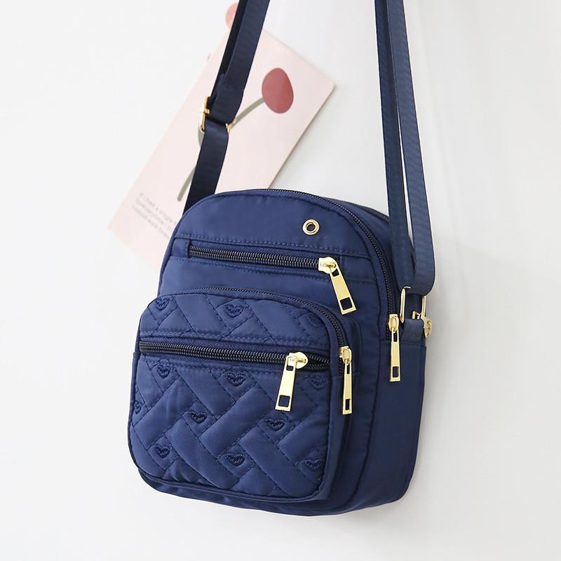 Oxford Fabric Small Shoulder Bag For Women With Zipper Closure For Daily Use