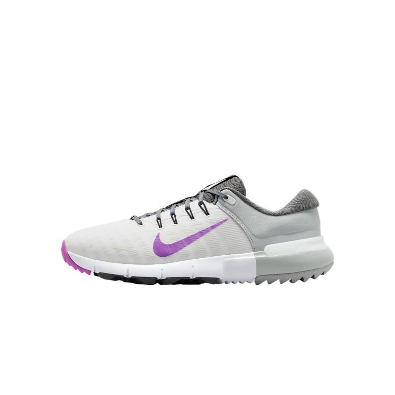 Nike Free Golf Next Nature White Iron Grey Light Smoke Grey Vivid Purple Sneakers FN0332-104