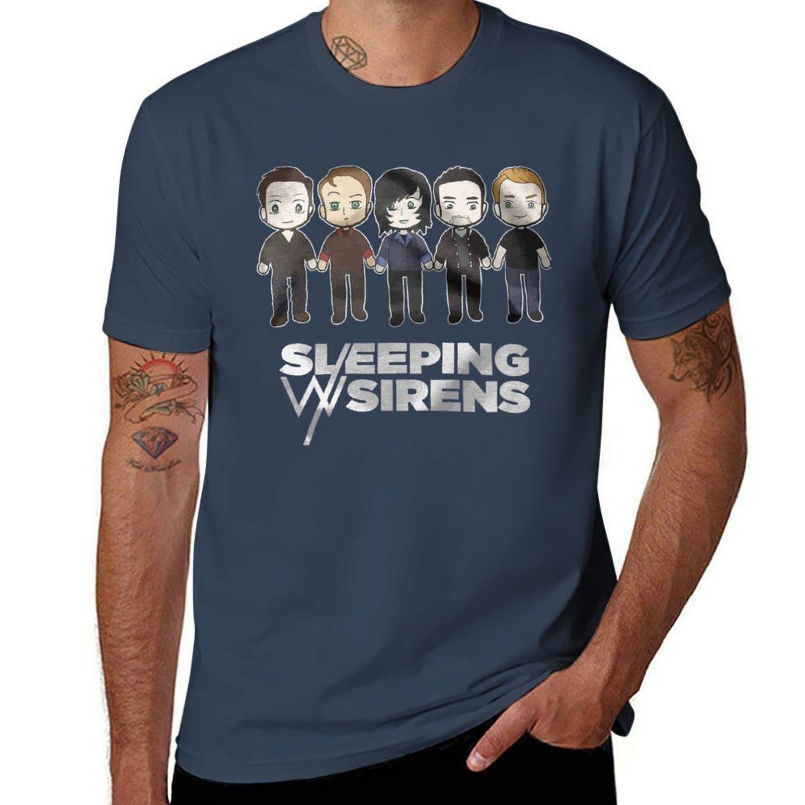 sleeping sirens TShirt Novelty Graphic Tee Shirt S