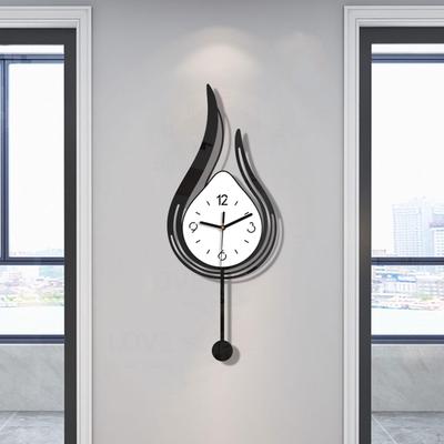 Hängande Väggklocka Gåvor Akrylprydnad Stora Arabiska Siffror Tyst Dekorativ Lättvikt