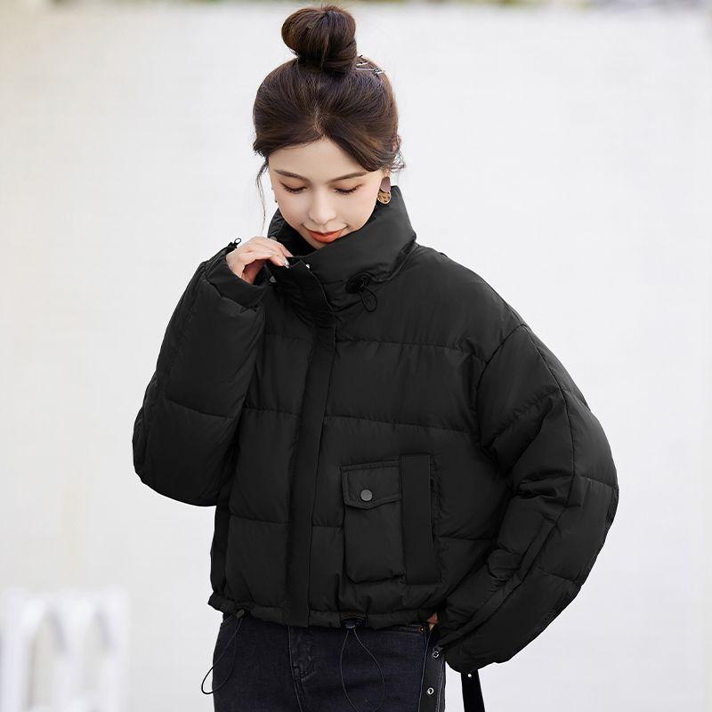 Warme und stilvolle kurze Daunenbaumwolljacke mit Brotmantel und Verdickungsdesign für den Winter