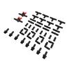 1/2" Drip Irrigation Fittings Kit 1/2In Tubing Fitting Set Straight Tee Elbow-Plug Coupling Garden Watering Hose Connectors