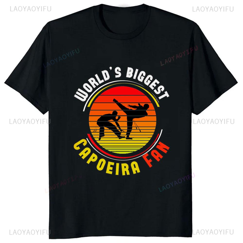 It in My DNA Capoeira Printed Tshirt Brazilian Faith Casual Fashion Loose Streetwear Short Sleeve Man Tshirt Breathe Women Tees