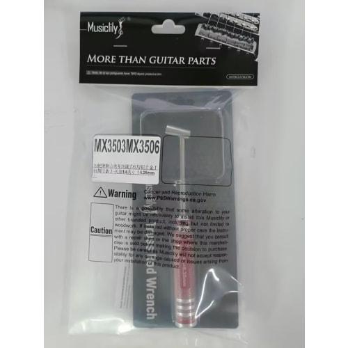 Musiclily Pro Hardened Steel 1/4" Box Truss Rod Wrench, Hex Wrench for Guitar/Bass Truss Rod Adjustment