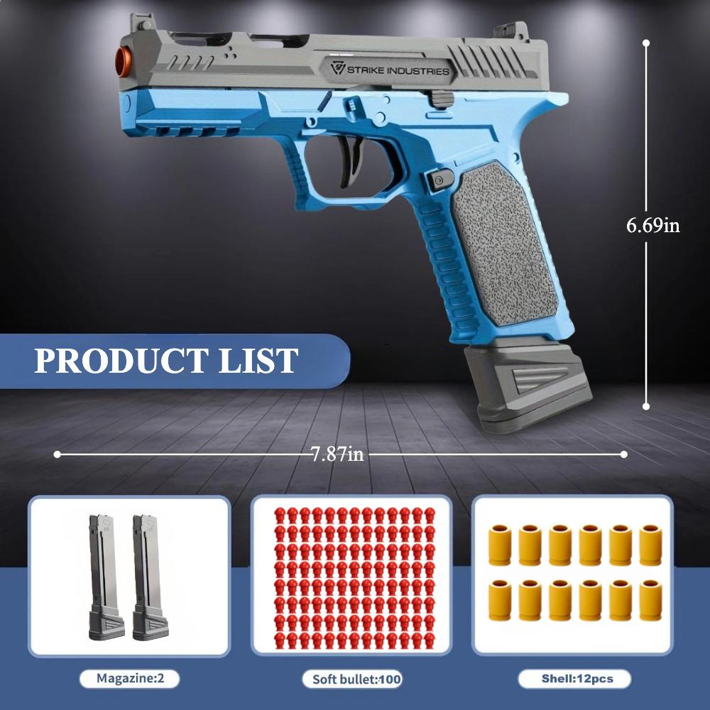 Continuous Shooting Toy Gun SIG17 Airsoft Pistol Shell Eject Empty Hanging Launcher Outdoor Game for Children Christmas Gift