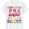 Our Flock Rocks Flamingo Summer Vacation Family Matching T-Shirt(3)