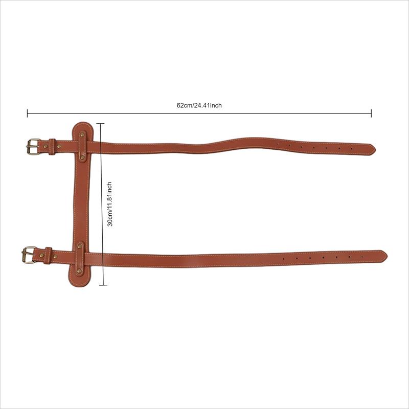 PU Leather Blanket Carry Strap, Adjustable Buckles Tear Resistant Portable Durable Yoga Mat Straps for Camping Picnics Beaches