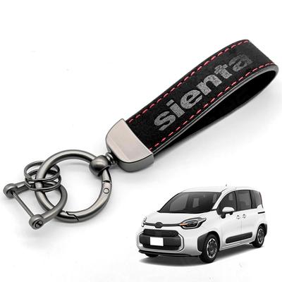 Sveni Neue Sienta MXP 10 Serie Schlüsselanhänger Auto SINETA MXP 10 Serie 2022 Auto Schlüsselanhänger Wildleder Haken Doppel Auto Logo Schlüsselanhänger Automodell Spezifischer Schlüsselanhänger