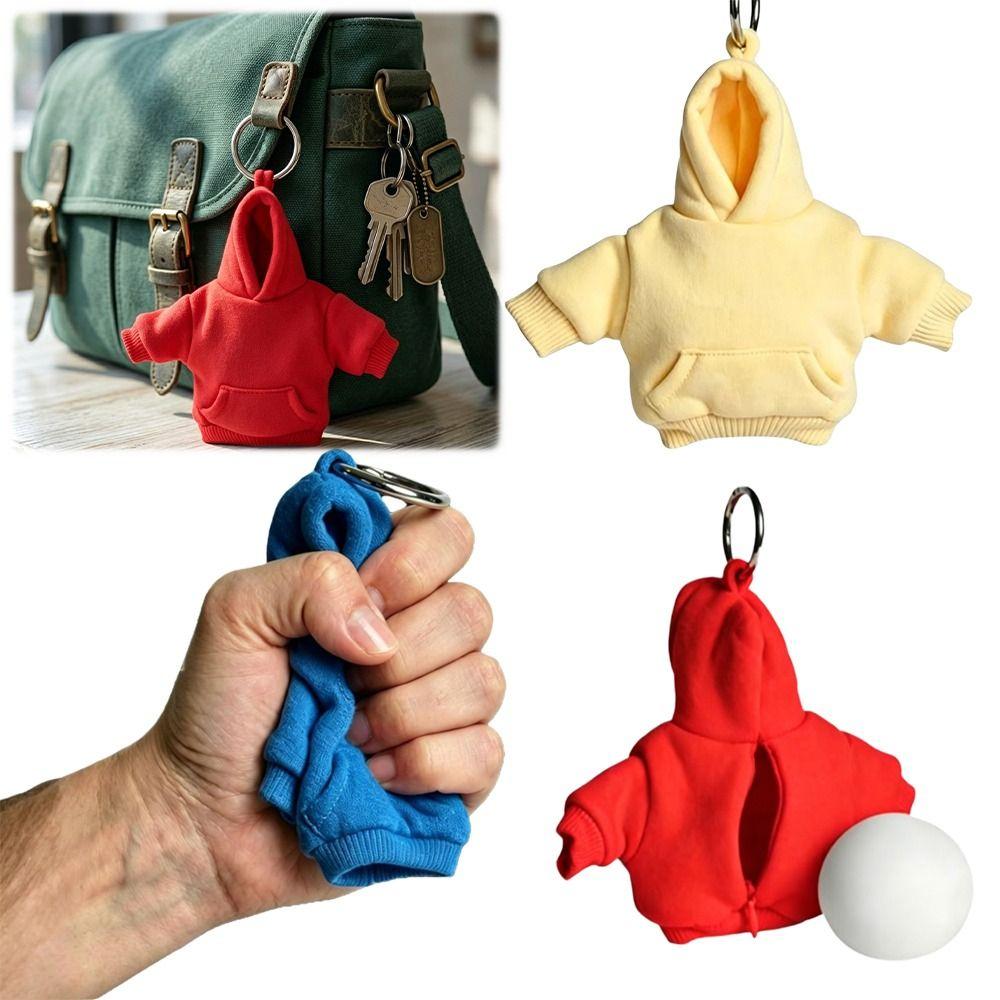 Soft Squeeze Mini Hoodie Keychain Hoodie Design Squeeze Fidget Toy  Relieve Anxiety