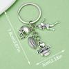 Creative Sports Keychain: PVC Rubber Football, Tennis, Basketball, Rugby Pendant - Small Gift