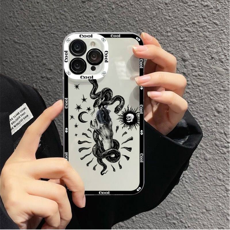Snake Flower Snake Painting Phone Case for iPhone 11 12 13 Mini Pro Max 14 Pro Max Case shell