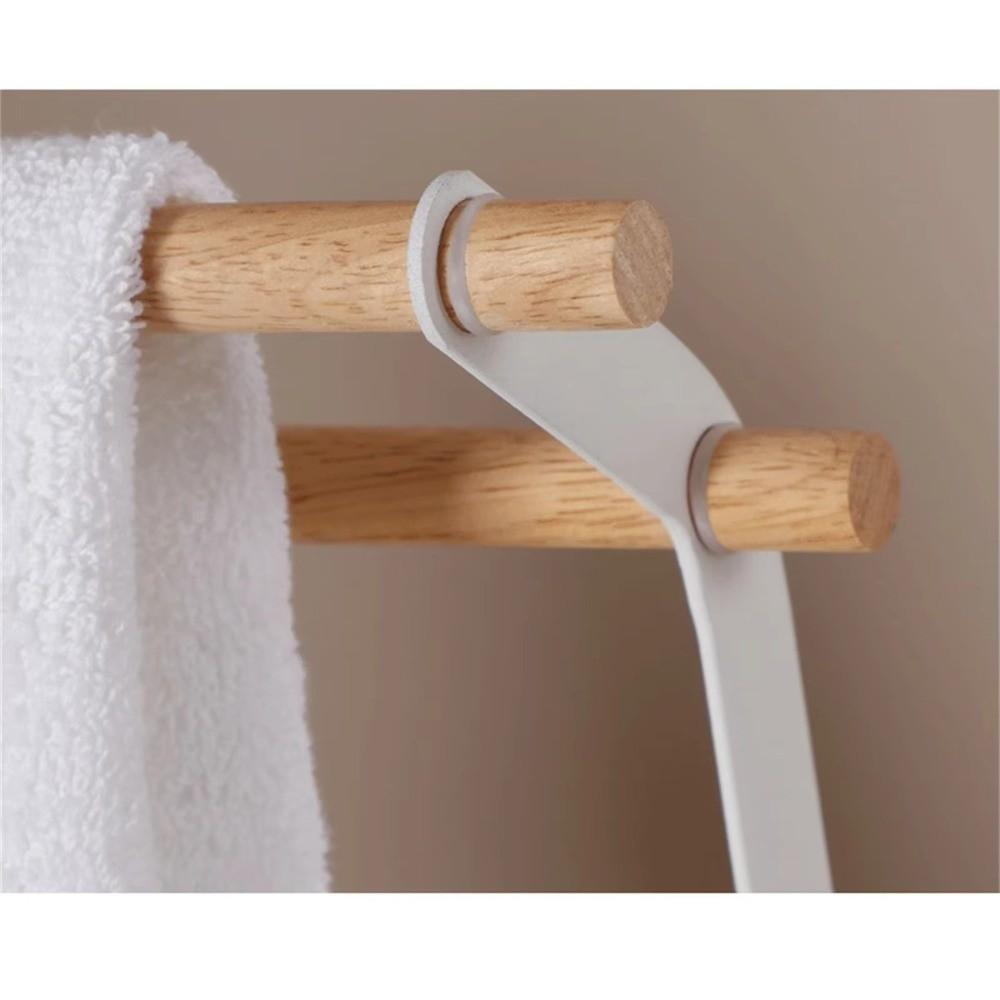 Stable Bathroom Towel Holder Double Bar Towel Drying Rack New Washcloth Hanger  Kitchen